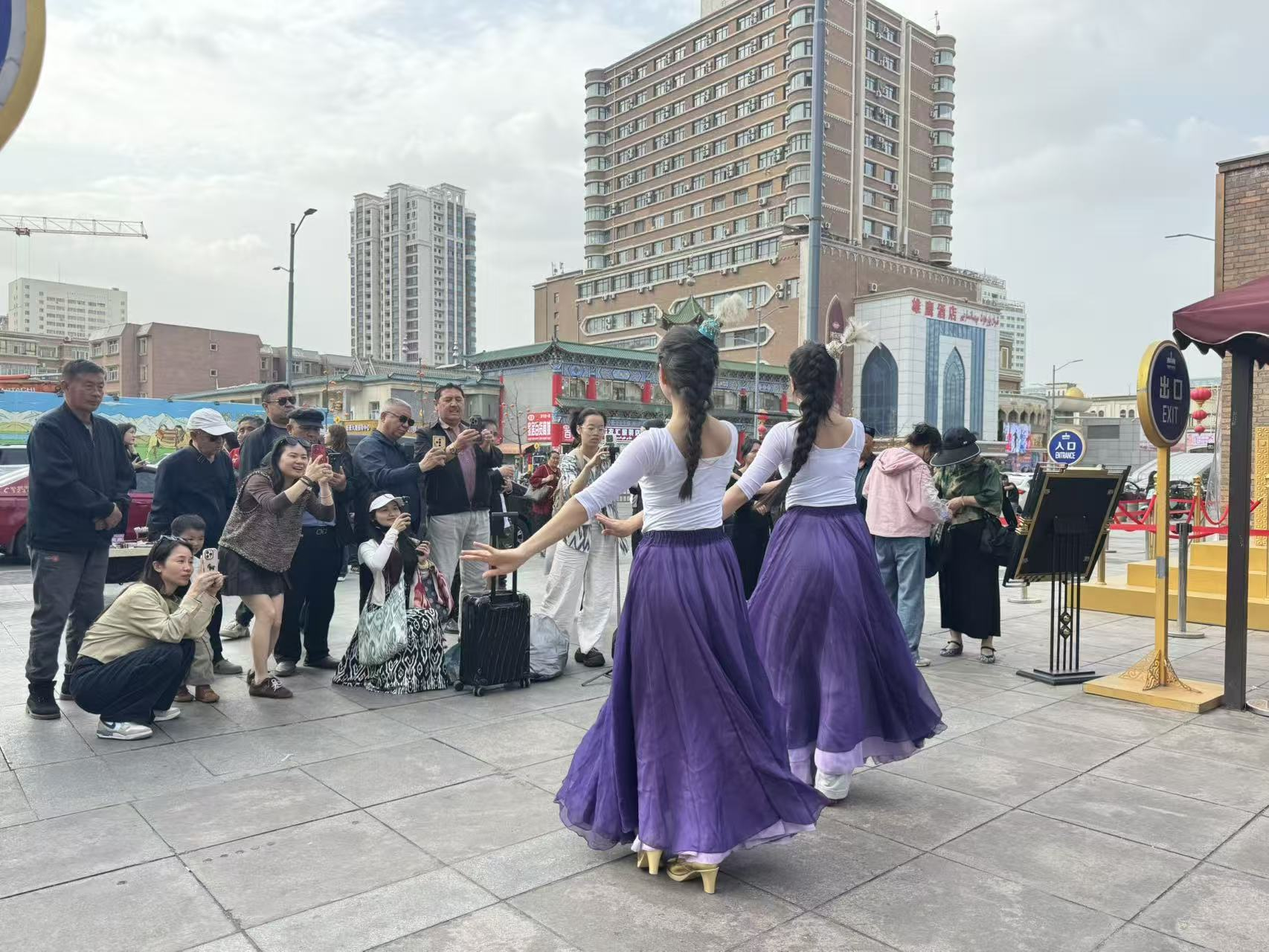国际大巴扎实景舞蹈拍摄现场
